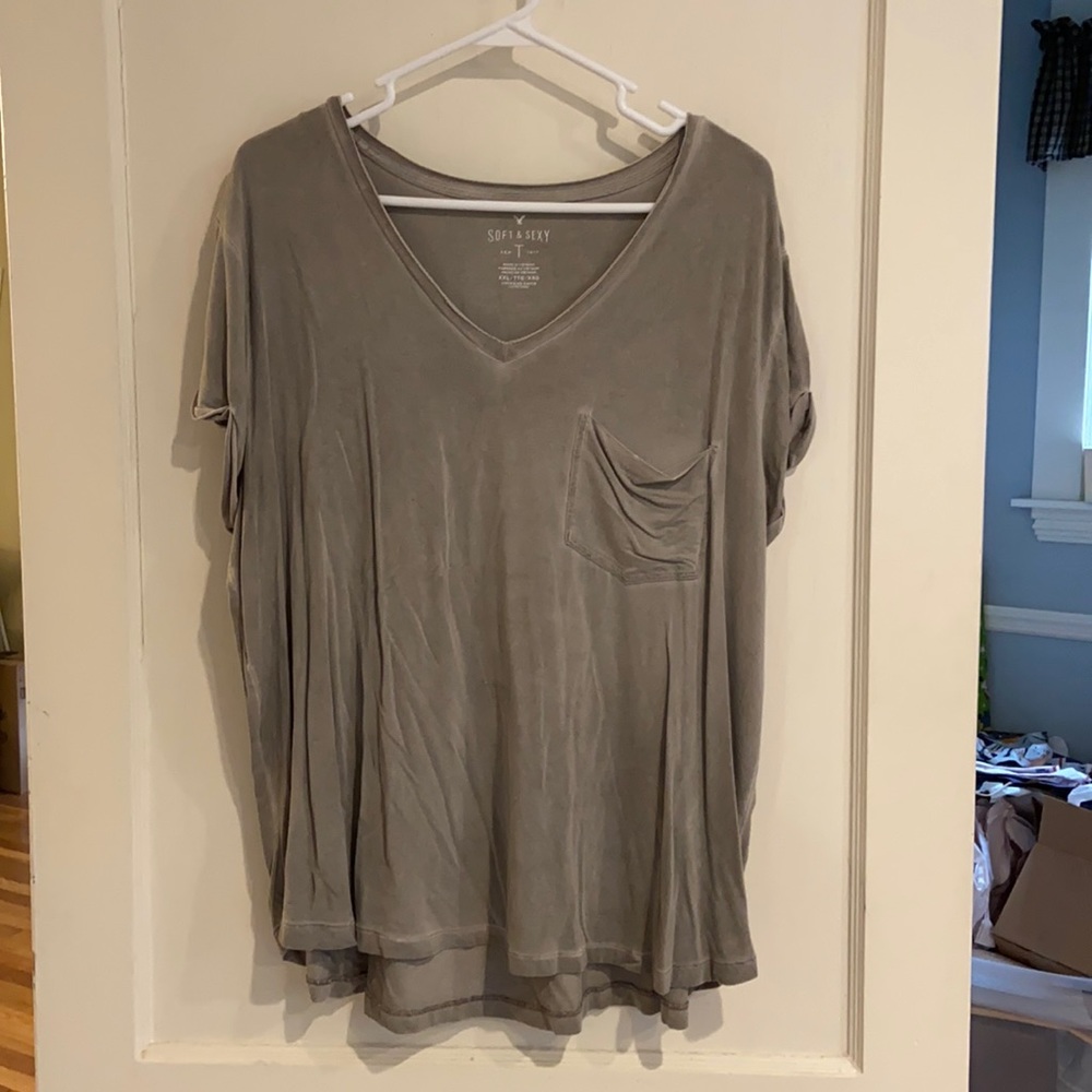 Super soft American Eagle XXL green top